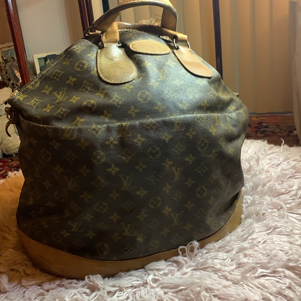 Louis Vuitton Brown and Tan Monogram Satchel